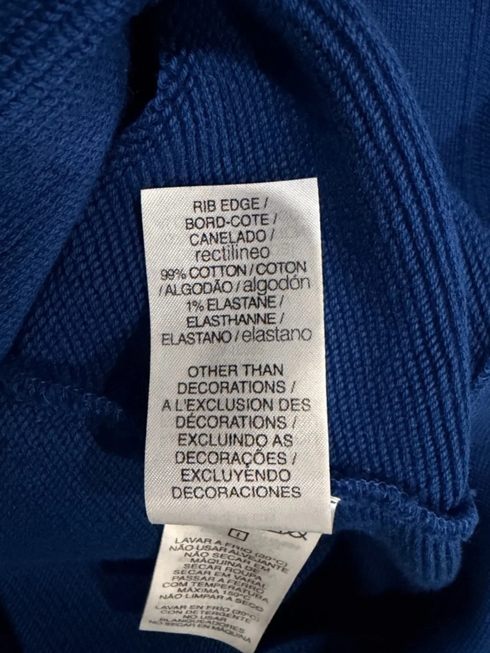 Lacoste Blue Hoodie Sweatshirt with Green Crocodile Logo
